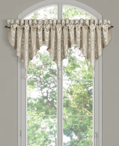 Royal Court Potenza Window Ascot Valance, 40" X 21" In Sand