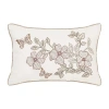 Royal Court Ridgewood Rectangular Square Throw Pillow In White