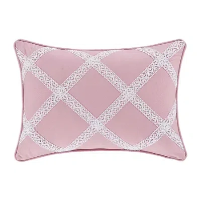 Royal Court Rosemary Boudoir Throw Pillow In Pink