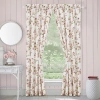 Royal Court Rosemary Rod Pocket Light-filtering Set Of 2 Curtain Panel In Multi