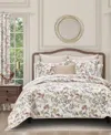 Royal Court Rosewood Botanical Leaf 3-pc. Quilt Set, Twin/twin Xl In Neutral