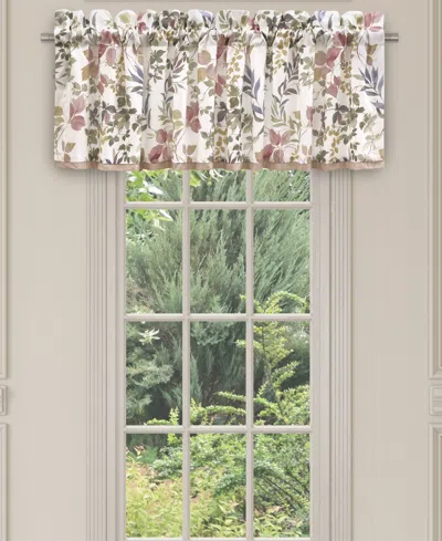 Royal Court Rosewood Window Straight Valance, 17" X 72" In Pink