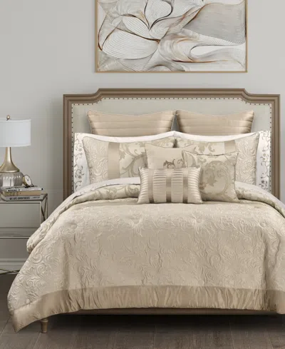 Royal Court Spectra Jacquard 3-pc. Comforter Set, King/california King In Brown