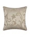 Royal Court Spectra Jacquard Decorative Pillow, 16" X 16" In Brown
