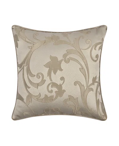 Royal Court Spectra Jacquard Decorative Pillow, 16" X 16" In Brown