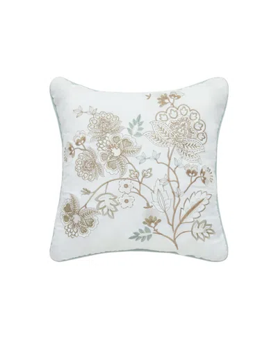 ROYAL COURT SPRING SOCIAL EMBELLISHED DECORATIVE PILLOW, 16" X 16"