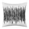 Royal Court Square Throw Pillow In Black