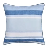 Royal Court Square Throw Pillow In Blue