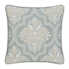 Royal Court Square Throw Pillow In Blue
