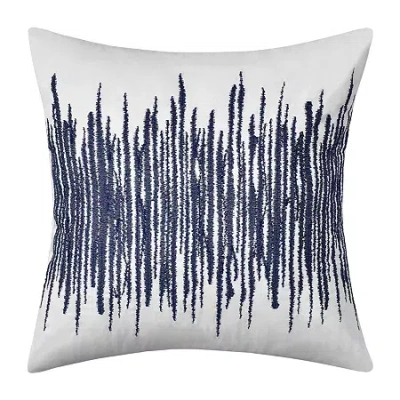 Royal Court Square Throw Pillow In Blue