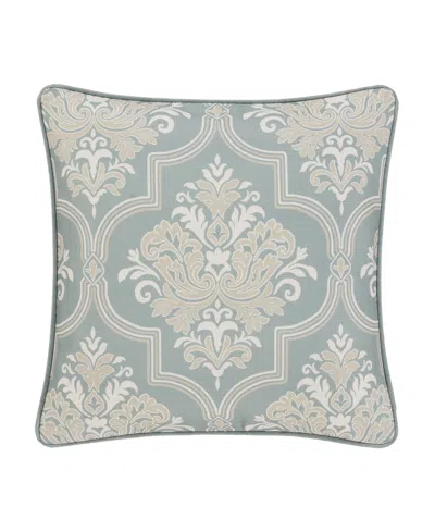 Royal Court Tranquility Square Decorative Pillow, 20" X 20" In Blue