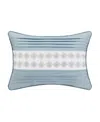 Royal Court Trilogy Boudoir Decorative Pillow, 13" X 19" In Blue