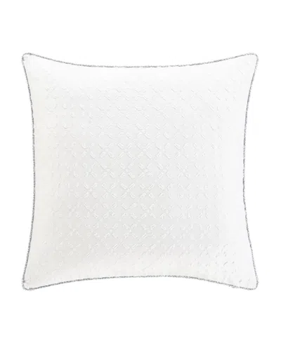 Royal Court Trilogy Textured Sham, European In White