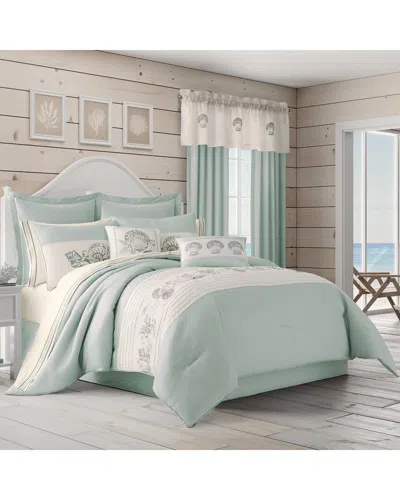 Royal Court Water's Edge Comforter Set In Green