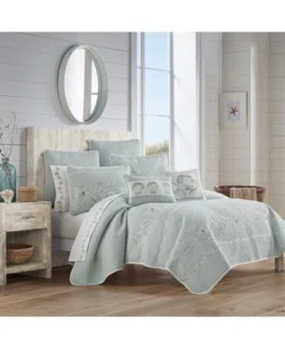 Royal Court Waters Edge Quilt Sets In Aqua