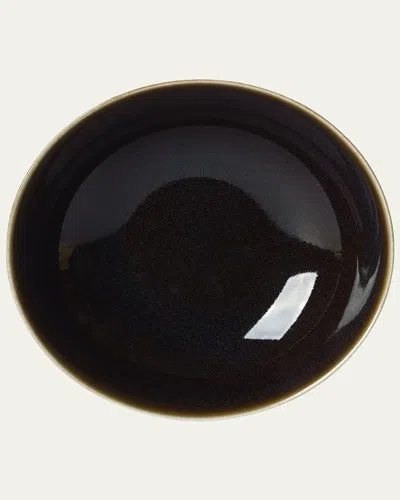 Royal Crown Derby Art Glaze Fruit Bowl In Black