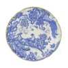 Royal Crown Derby Aves Blue Bread And Butter Plate In Multi