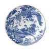 Royal Crown Derby Aves Blue Tea Saucer In Multi