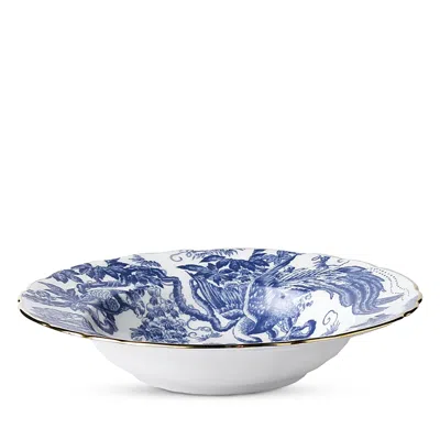 Royal Crown Derby Aves Bone China Blue Rim Soup Bowl