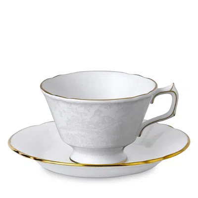 Royal Crown Derby Aves Pearl Tea Cup Saucer