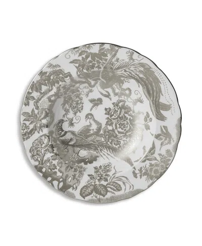Royal Crown Derby Aves Platinum Soup Bowl In White