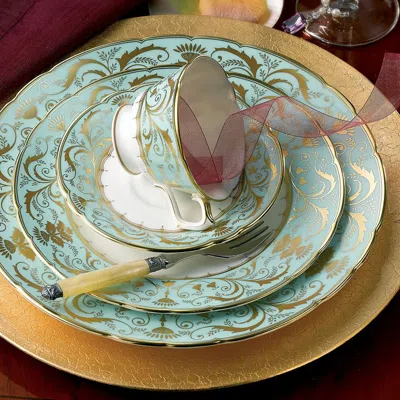Royal Crown Derby Darley Abbey Accent Plate, 8 In Gold Multi