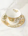 Royal Crown Derby Derby Panel Green Saucer