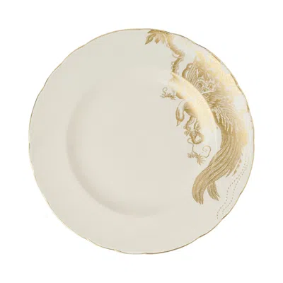 Royal Crown Derby Gold Aves Motif Dinner Plate In Neutral