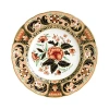 Royal Crown Derby Imari Accent Plate - Pink Camellias In Multi