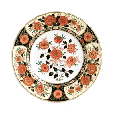 Royal Crown Derby Imari Antique Chrysanthemum Accent Plate In Multi