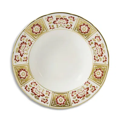 Royal Crown Derby Panel Red Rim Soup Bowl In Multi