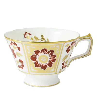 Royal Crown Derby Panel Teacup In White