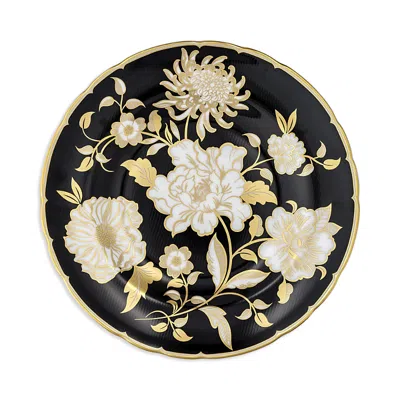 Royal Crown Derby Primrose Black Accent Plate