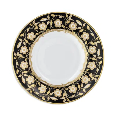 Royal Crown Derby Primrose Black Bread & Butter Plate