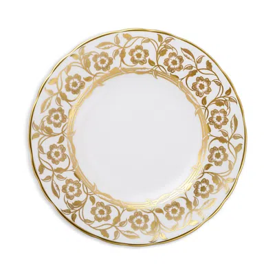 Royal Crown Derby Primrose White Bread & Butter Plate In Brown