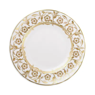 Royal Crown Derby Primrose White Salad/dessert Plate In Brown
