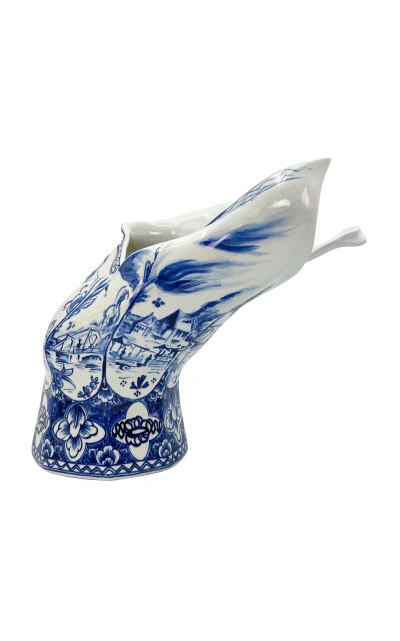 Royal Delft Blow Away Hand-painted Porcelain Vase In Multi