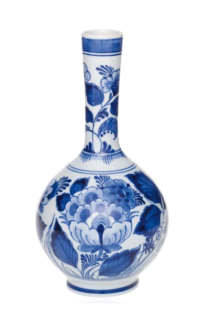 Royal Delft Hand-painted 17 Cm Vase In Blue