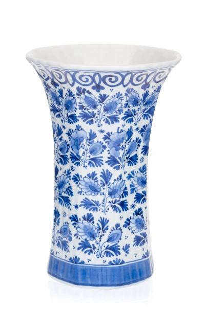 Royal Delft Hand-painted 21.5 Cm Vase In Blue