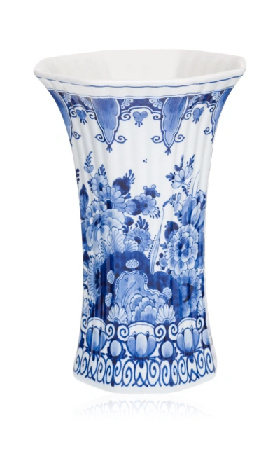 Royal Delft Hand-painted 25.5 Cm Vase In Blue