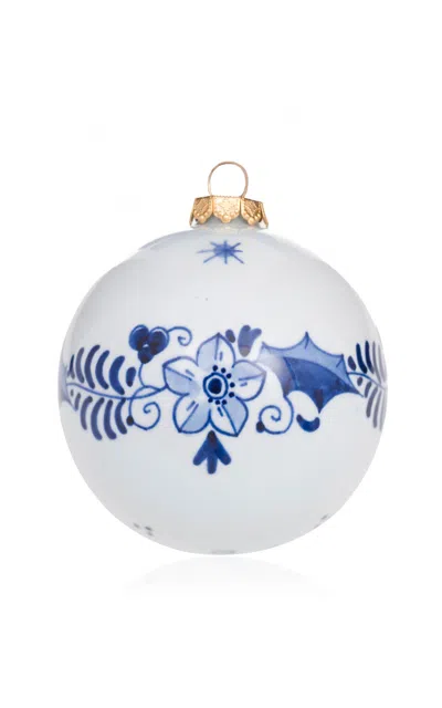 Royal Delft Porcelain Christmas Ornament In Blue