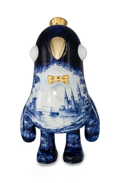 Royal Delft The Housebird In Blue