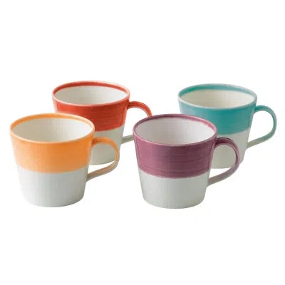Royal Doulton 1815 Bright Coffee Mug In Blue;red;orange