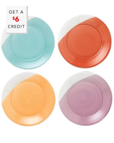 Royal Doulton 1815 Bright Plates (set Of 4) With $6 Credit In Multi
