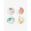 Royal Doulton 1815 Bright Set Of Four Porcelain Plates 16cm