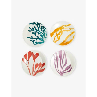 Royal Doulton 1815 Bright Set Of Four Porcelain Plates 24cm In Multi