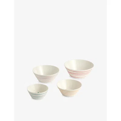 Royal Doulton 1815 Christmas Porcelain Stacking Bowls Set Of Four In White