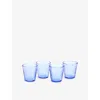 Royal Doulton 1815 Pacific Blue Tumbler Glasses Set Of Four