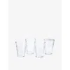 Royal Doulton 1815 Pacific Clear Hiball Glasses Set Of Four