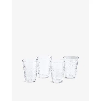 Royal Doulton 1815 Pacific Clear Hiball Glasses Set Of Four